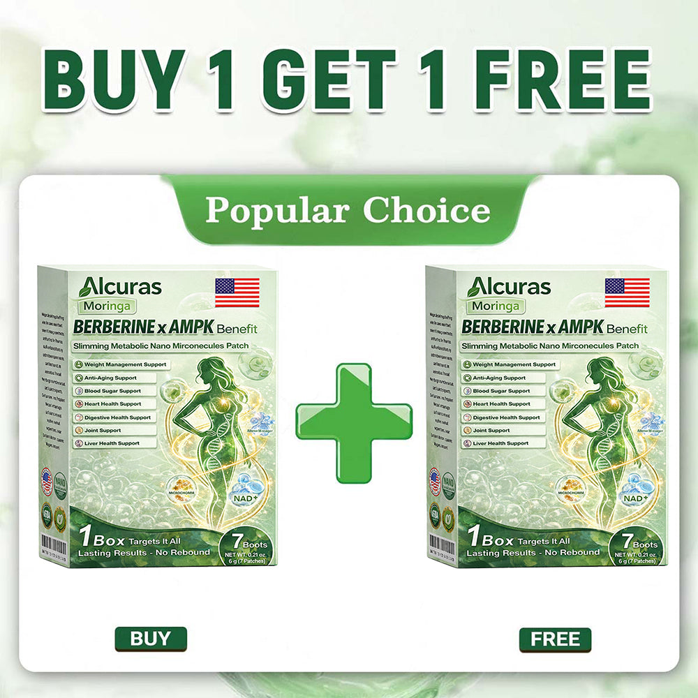 Official Store | Alcuras_Moringa × Berberine × AMPK 8-Benefit Slimming & Metabolic Nano Microneedle Patch 🇺🇸  Just once a day · Visible changes in 7 days  ✅ For obesity, loose skin, diabetes, sleep apnea, joint issues