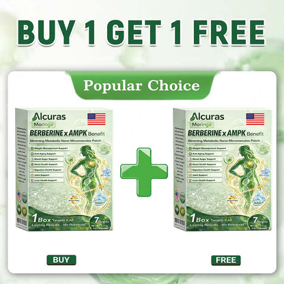 Official Store | Alcuras_Moringa × Berberine × AMPK 8-Benefit Slimming & Metabolic Nano Microneedle Patch 🇺🇸  Just once a day · Visible changes in 7 days  ✅ For obesity, loose skin, diabetes, sleep apnea, joint issues